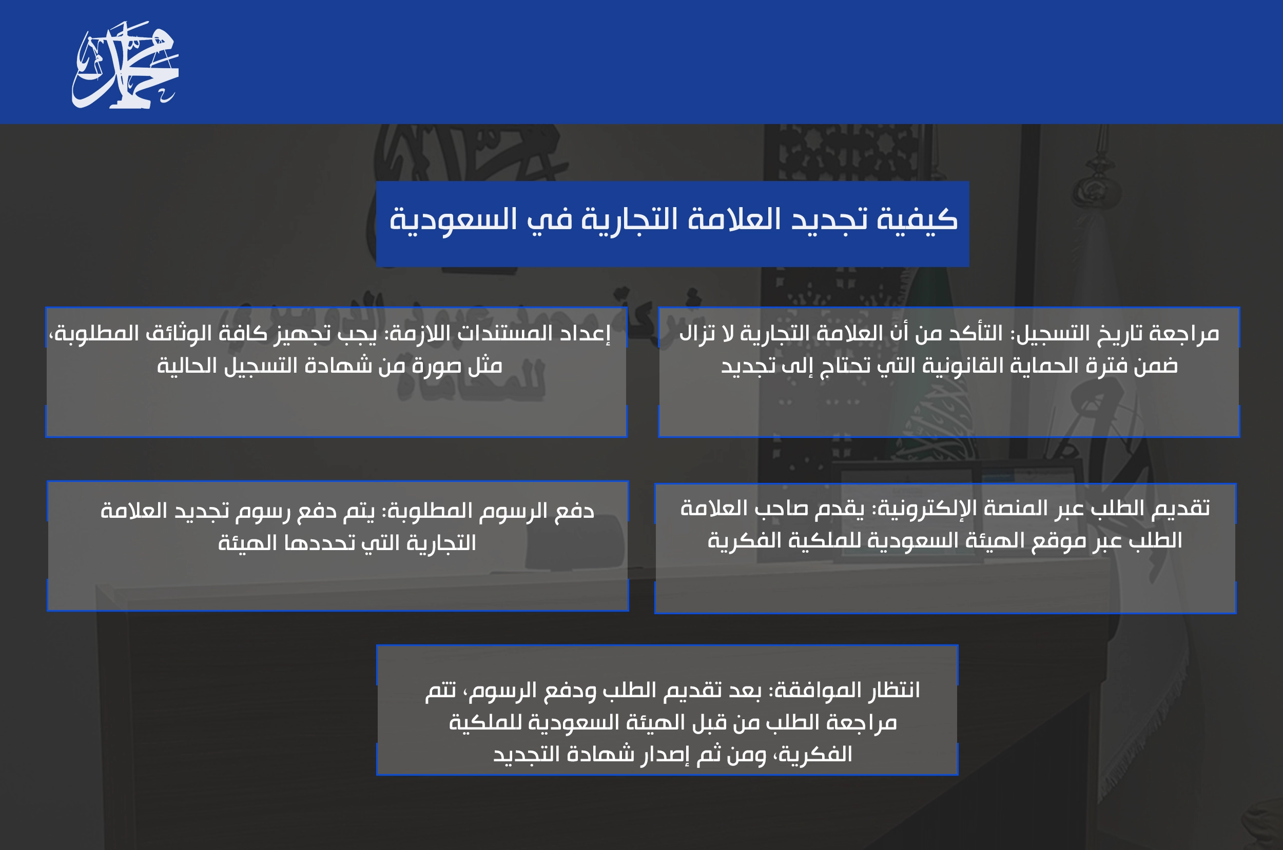 كيفية تجديد العلامة التجارية في السعودية